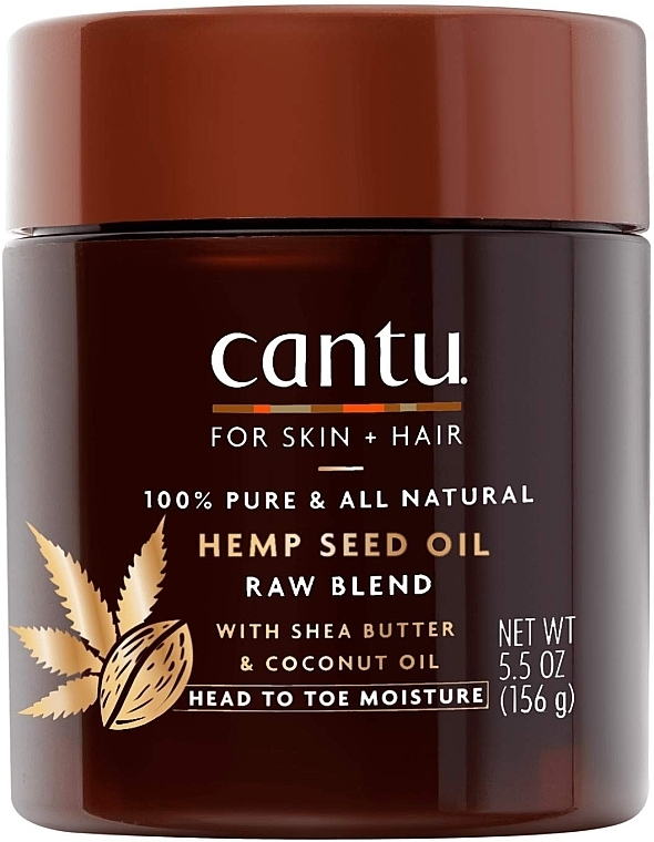 Hemp Seed Skin & Hair Oil - Cantu Hemp Seed Oil Raw Blend — photo N1