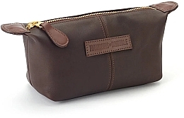 Fragrances, Perfumes, Cosmetics Men's Cosmetic Bag, brown - Hawkins & Brimble Wash Bag Saddle Leather