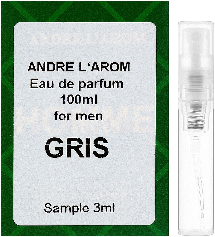 Andre L`Arom Eau De Parfum "Gris" - Perfume (sample) — photo N1