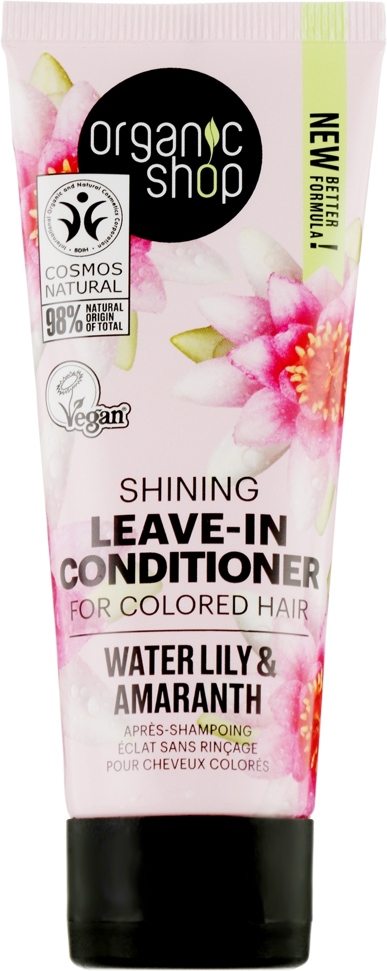 Leave-In Conditioner "Water Lily & Amaranth" - Organic Shop Leave-In Conditioner — photo 75 ml