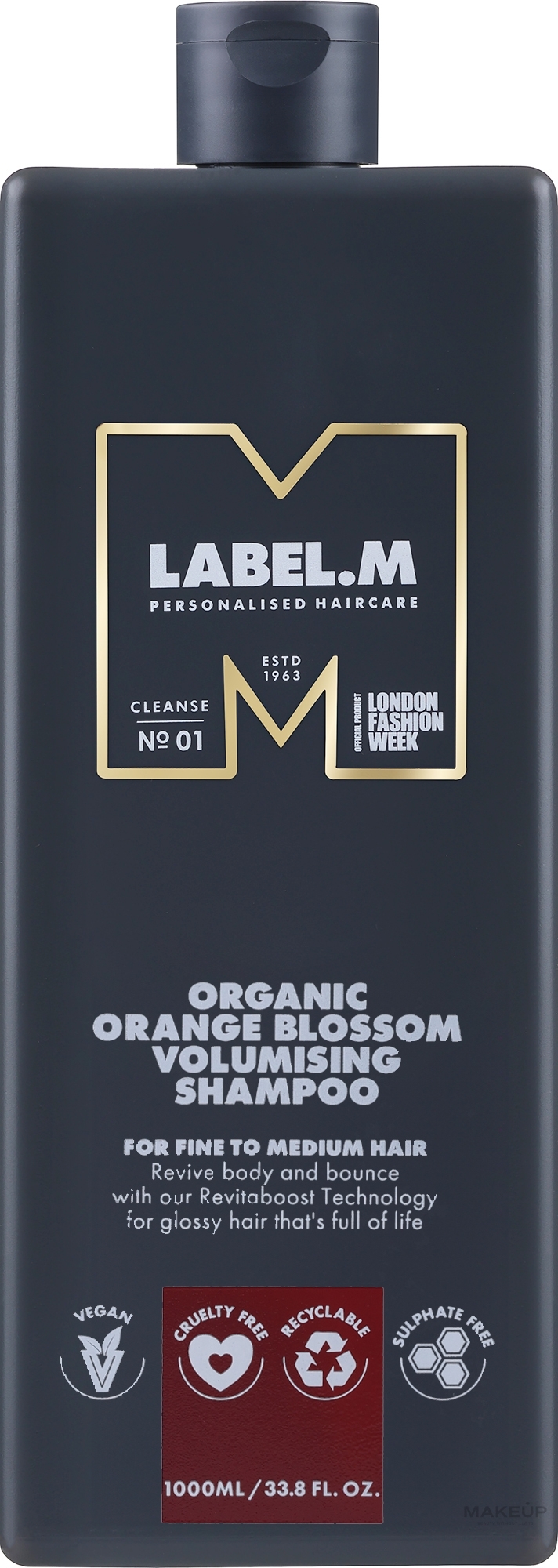 Volume Shampoo - Label.m Professional Organic Orange Blossom Volumizing Shampoo — photo 1000 ml