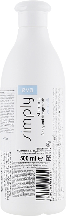 Silk Shampoo for Dry & Damaged Hair - Eva Simply Shampoo — photo N5