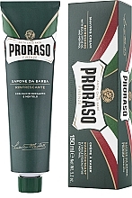 Menthol and Eucalyptus Shaving Cream - Proraso Green Shaving Cream — photo N1
