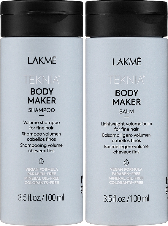 Hair Volume Set - Lakme Teknia Body Maker (shm/100ml + balm/100ml) — photo N7