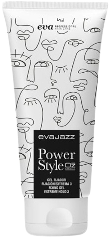 Hair Fixing Gel - Eva Profesional EvaJazz Power Style Fixing Gel Limited Edition — photo N1