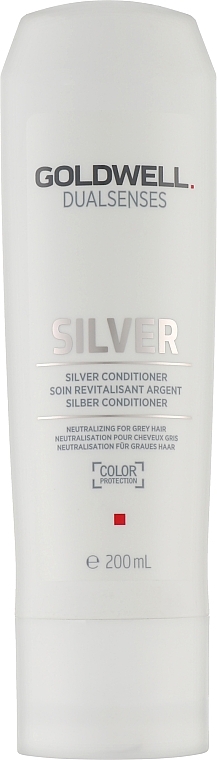 Blonde & Grey Hair Conditioner - Goldwell Dualsenses Silver Conditioner — photo N1