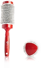 Fragrances, Perfumes, Cosmetics Thermal Hair Brush 33 mm - Upgrade Triangular Concave Thermal Brush Red Angle