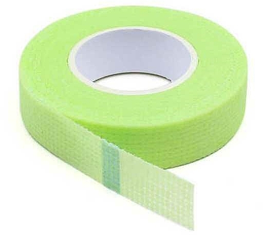 Perforated Tape for Lash Extensions, 1.25 x 9 m, green - Lewer — photo N1