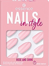 Adhesive False Nails - Essence Nails In Style Rose In Style — photo N1