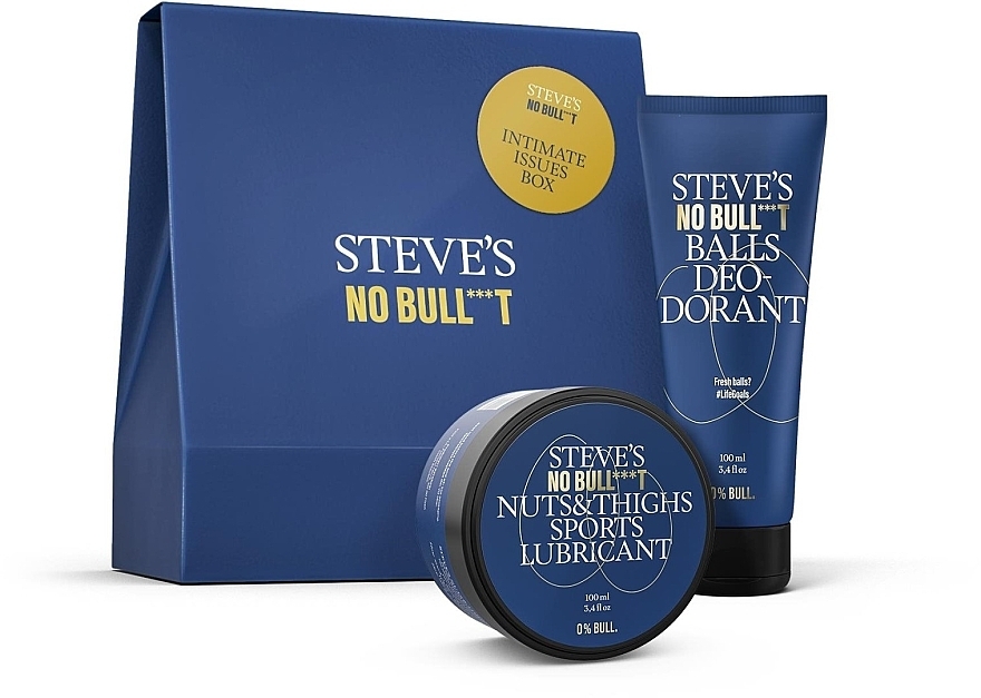 Set - Steve's No Bull***t Intimate Issues Box (deo/100 ml + lubrikant/100 ml) — photo N1