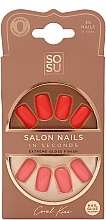 False Nail Set - Sosu by SJ Salon Nails In Seconds Coral Kiss — photo N1
