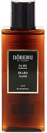 Beard Shampoo - Noberu Of Sweden №101 Sandalwood Beard Shampoo — photo N1