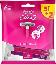 Fragrances, Perfumes, Cosmetics 5+2 Disposable Razors - Wilkinson Sword Extra 2 Essentials Beauty