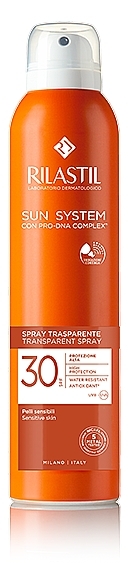 Transparent Sunscreen Spray SPF30 - Rilastil Sun System Transparent Spray SPF30 — photo N1