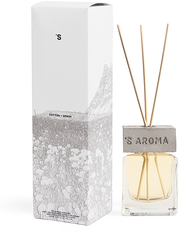 Cotton + Denim Fragrance Diffuser - Sister's Aroma Cotton + Denim — photo N1