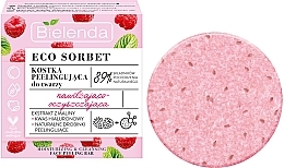 Fragrances, Perfumes, Cosmetics Moisturizing & Cleansing Raspberry Face Peeling - Bielenda Eco Sorbet Moisturizing & Cleansing Face Peeling Bar