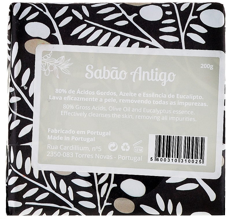 Natural Soap, black-white olive tree branch - Essencias De Portugal Tradition Ancient Soap — photo N2