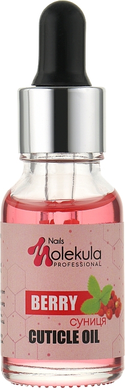 Strawberry Cuticle Care Oil - Nails Molekula Professional Cuticle Oil — photo N1