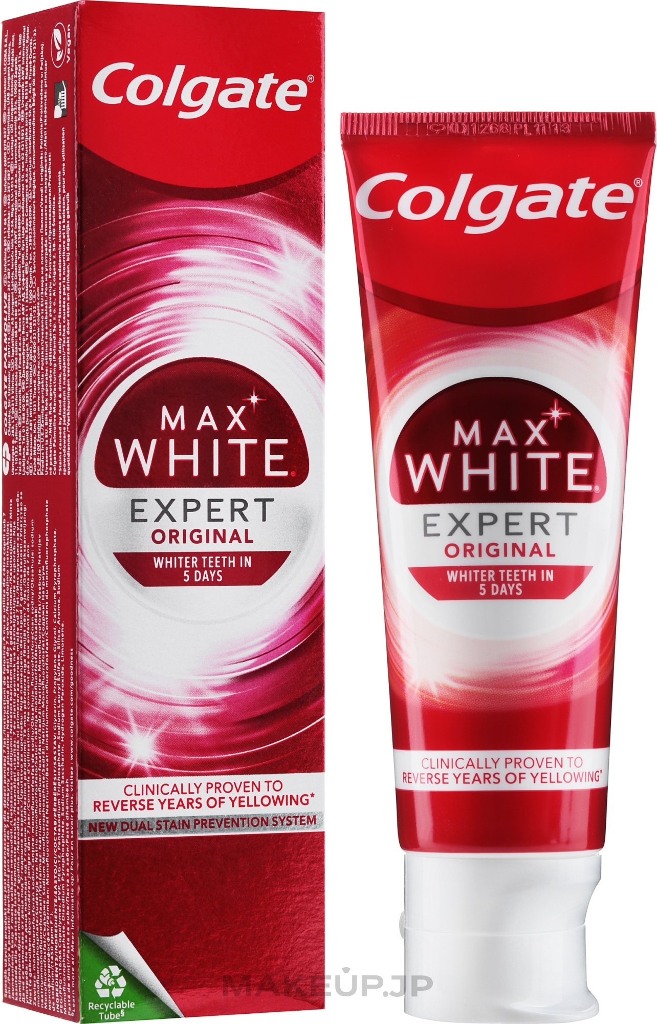Whitening Toothpaste - Colgate Max White Expert White Cool Mint Toothpaste — photo 75 ml