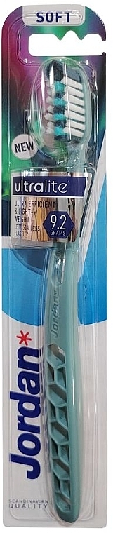 Toothbrush, soft, turquoise - Jordan Ultralite Soft Toothbrush — photo N1