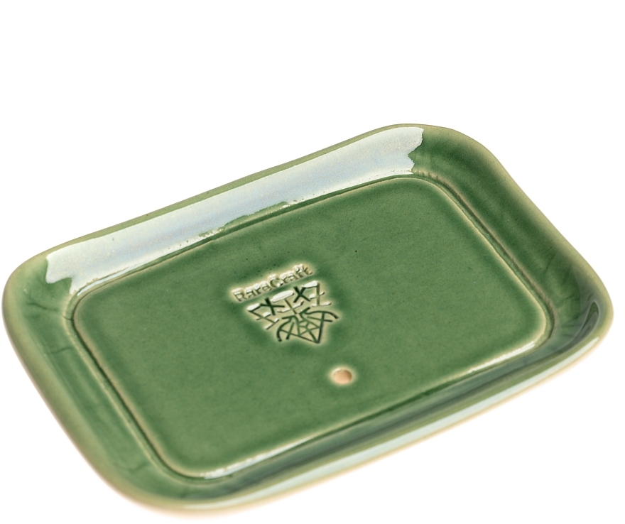 Ceramic Soap Dish, green - RareCraft Soap Dish Green — photo N2
