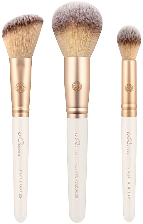 Makeup Brush Set, 8 pcs - Luvia Cosmetics Prime Vegan Champagne Brush Set — photo N2