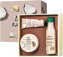 Fragrances, Perfumes, Cosmetics Set - Oriflame Love Nature Cacao And Coconut (sh/cr/250ml + b/cr/200ml + h/cr/75ml)