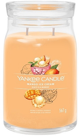 Scented Candle in Jar 'Mango Ice Cream', 2 wicks - Yankee Candle Singnature — photo N4