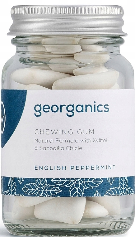 Peppermint Chewing Gum - Georganics Natural Chewing Gum English Peppermint — photo N2