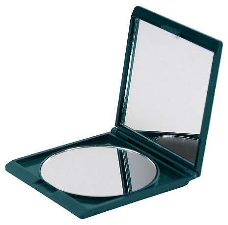 Double-Sided Compact Mirror, 4545, green - Donegal — photo N1