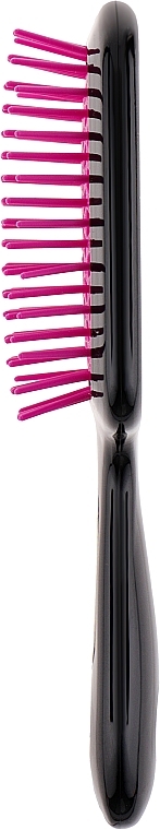 Hairbrush, fuchsia with black - Janeke Small Superbrush — photo N6