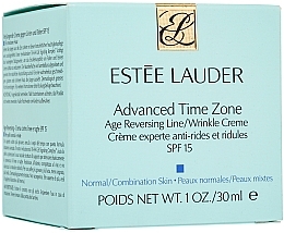 Fragrances, Perfumes, Cosmetics Anti-Aging Face Cream - Estee Lauder Advanced Time Zone Age Reversing Line/Wrinkle Creme SPF 15