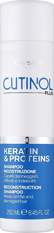 Revitalizing Shampoo with Keratin & Proteins - Oyster Cosmetics Cutinol Plus Rebirth Reconstruction Shampoo — photo N1