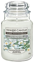 Fragrances, Perfumes, Cosmetics Scented Candle in Jar - Yankee Candle Home Inspiration Wild Daisy Meadow