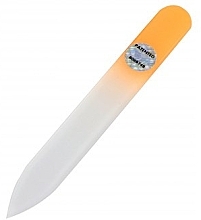 Fragrances, Perfumes, Cosmetics Glass Nail File, orange - Blazek Small Glass Nail File