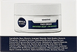 Men Intensive Moisturizing Cream for Sensitive Skin - Nivea Intensively Moisturizing Cream Men Sensitive Skin — photo N8