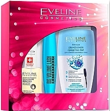 Fragrances, Perfumes, Cosmetics Set - Eveline Cosmetics Big Volume (maskara/9ml + Nail/12ml + Makeup remover/100ml)