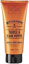 Fragrances, Perfumes, Cosmetics Shower Gel-Shampoo - Scottish Fine Soaps Men's Thistle & Black Pepper Hair Body Wash