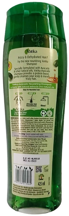 Dabur Vatika Protein Boost Avocado Shampoo - Nourishing Avocado Shampoo — photo N2