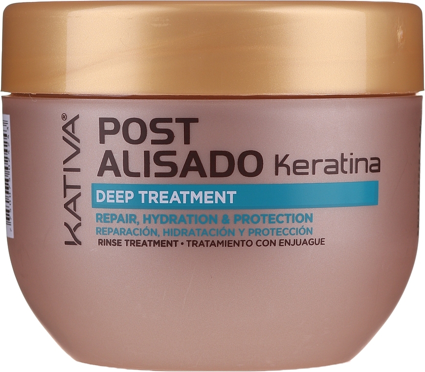 Set - Kativa Straightening Post Treatment Keratin (shm/250ml + cond/250ml + mask/250ml) — photo N11