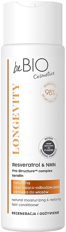 Restoration & Nourishment Conditioner - BeBio Longevity Moisturizing & Restoring Hair Conditioner — photo N1