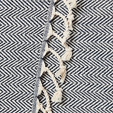 Hammam Towel, Black - Yeye Chevron  — photo N2