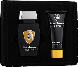 Tonino Lamborghini Prestigio - Set (edt/75ml + ash/balm/100ml) — photo N2