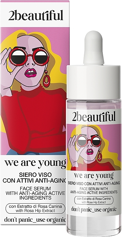 Rosehip Anti-Aging Face Serum - 2beautiful We Are Young Face Serum With Anti-Aging Active Ingredients — photo N2