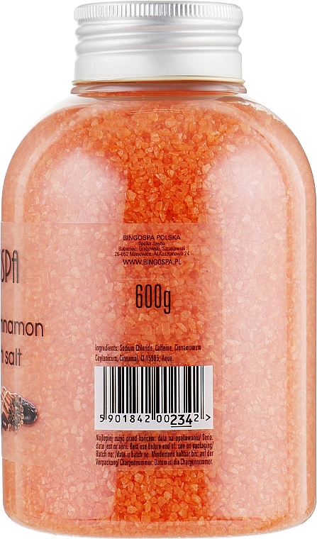 Anti-Cellulite Bath Salt with Cinnamon Extract and Caffeine - BingoSpa — photo N6