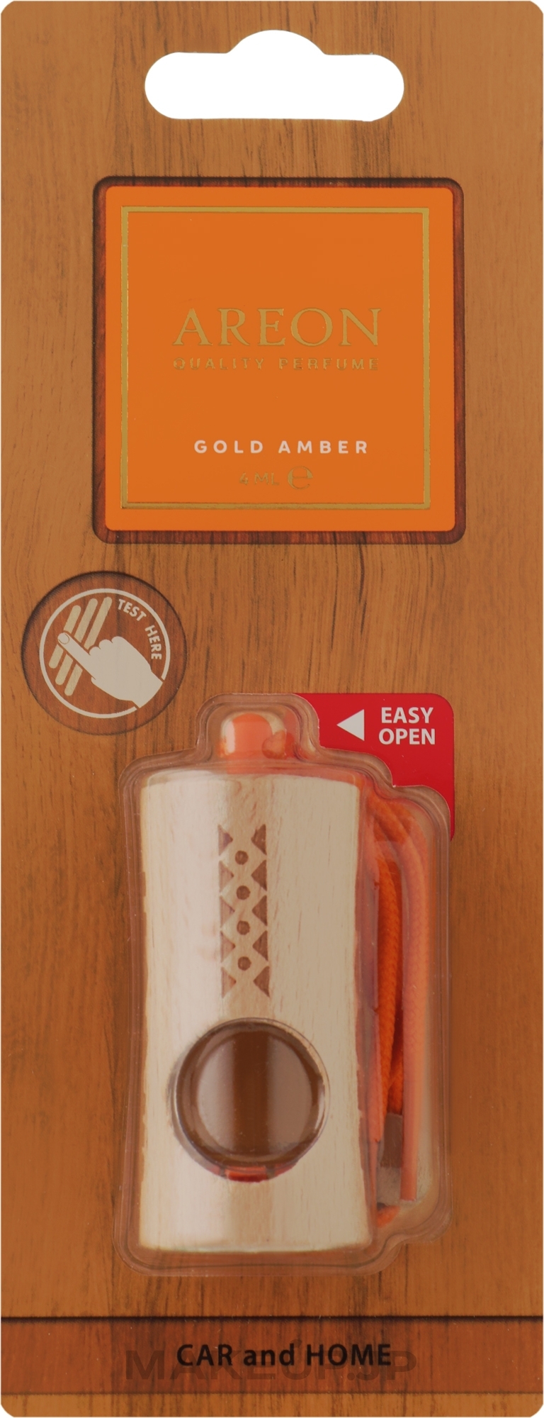 Air Freshener "Gold Amber" - Areon Fresco Premium Gold Amber — photo 4 ml