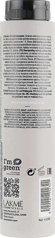 Color Renewing Shampoo for Red Shades - Lakme Teknia Color Refresh Coral Red — photo N2