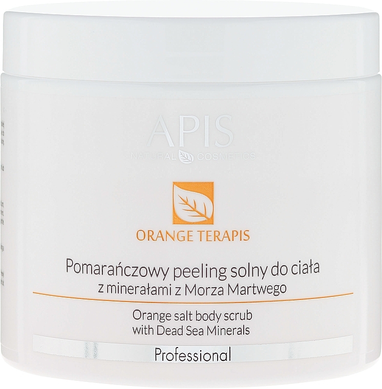 Body Scrub - APIS Professional Orange Terapis Orange Salt Body Scrub With Dead Sea Minerals — photo N1