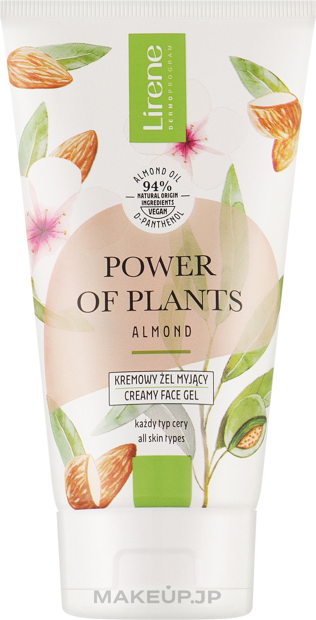 Creamy Face Gel - Lirene Power Of Plants Migdal Creamy Washing Gel — photo 150 ml