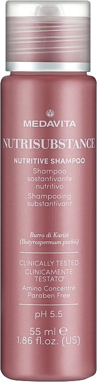 Nourishing & Moisturising Shampoo for Dry Hair - Medavita Nutrisubstance Nutritive Shampoo — photo N2